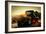 Custom Pickup at Sunset-null-Framed Photo