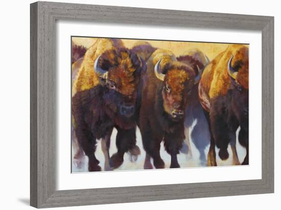 Custom Wall of Thunder (ASH)-Julie Chapman-Framed Art Print