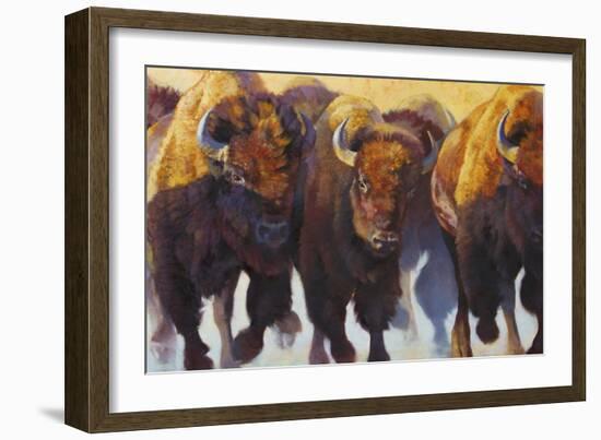 Custom Wall of Thunder (ASH)-Julie Chapman-Framed Art Print