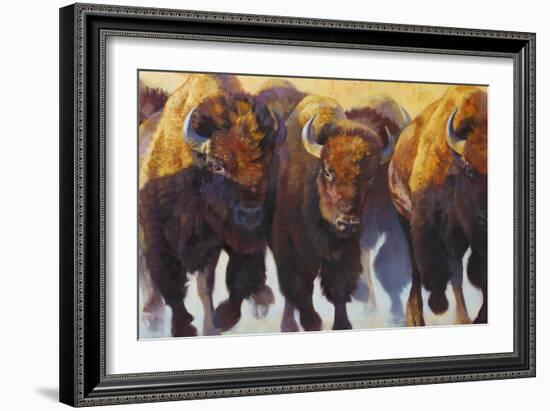 Custom Wall of Thunder (ASH)-Julie Chapman-Framed Art Print