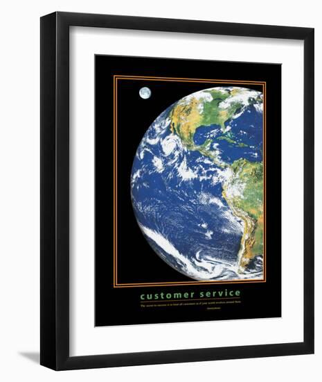 Customer Service-null-Framed Premium Giclee Print