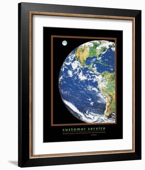 Customer Service-null-Framed Premium Giclee Print