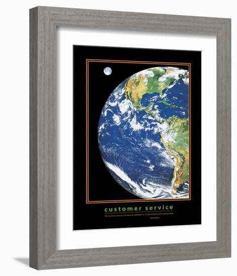 Customer Service-null-Framed Premium Giclee Print