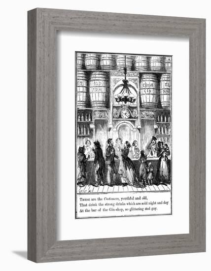 Customers from the Gin-Shop by Cruikshank-George Cruikshank-Framed Photographic Print
