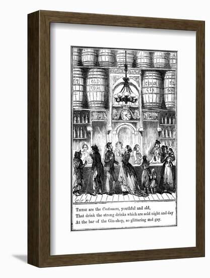 Customers from the Gin-Shop by Cruikshank-George Cruikshank-Framed Photographic Print