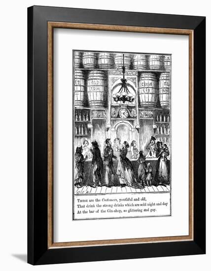 Customers from the Gin-Shop by Cruikshank-George Cruikshank-Framed Photographic Print