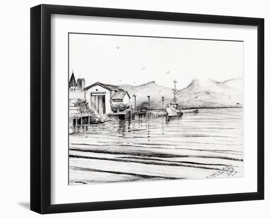 Customs Boat at Oban, 2007-Vincent Alexander Booth-Framed Giclee Print