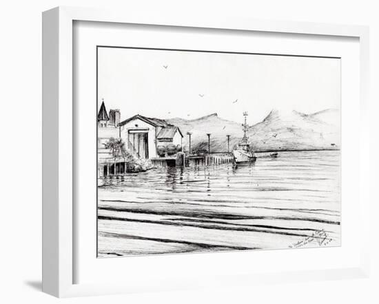 Customs Boat at Oban, 2007-Vincent Alexander Booth-Framed Giclee Print