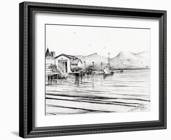 Customs Boat at Oban, 2007-Vincent Alexander Booth-Framed Giclee Print