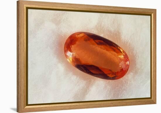 Cut And Polished Crystal of Imperial Topaz-Vaughan Fleming-Framed Premier Image Canvas