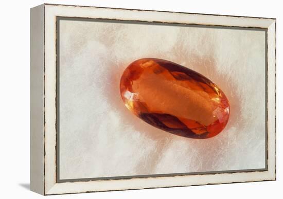 Cut And Polished Crystal of Imperial Topaz-Vaughan Fleming-Framed Premier Image Canvas