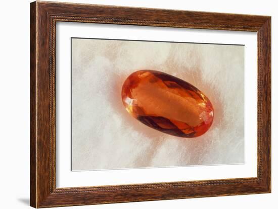 Cut And Polished Crystal of Imperial Topaz-Vaughan Fleming-Framed Photographic Print