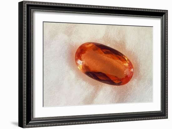 Cut And Polished Crystal of Imperial Topaz-Vaughan Fleming-Framed Photographic Print