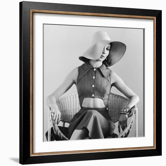 Cut Out Mid Riff Summer Dress-Yale Joel-Framed Photographic Print