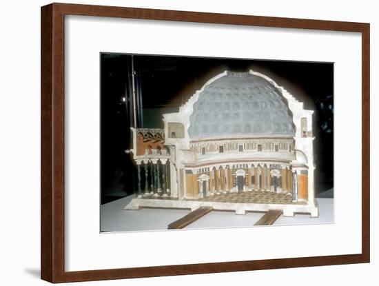 Cutaway model of the Pantheon, Rome. Artist: Unknown-Unknown-Framed Giclee Print