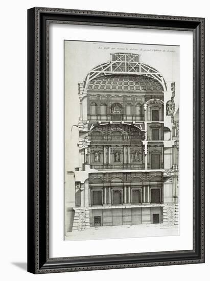 Cutaway Showing the Main Hall of the Louvre-Jean Mariette-Framed Giclee Print