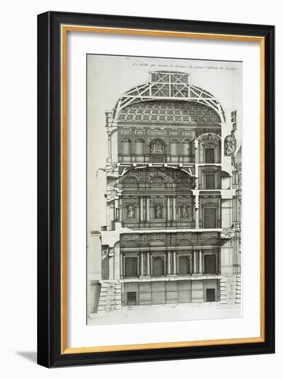 Cutaway Showing the Main Hall of the Louvre-Jean Mariette-Framed Giclee Print