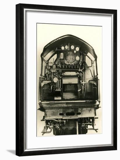 Cutaway View of Train Engine-null-Framed Art Print