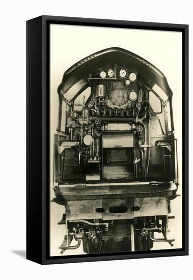 Cutaway View of Train Engine-null-Framed Stretched Canvas