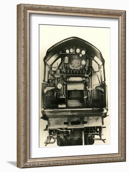 Cutaway View of Train Engine-null-Framed Art Print