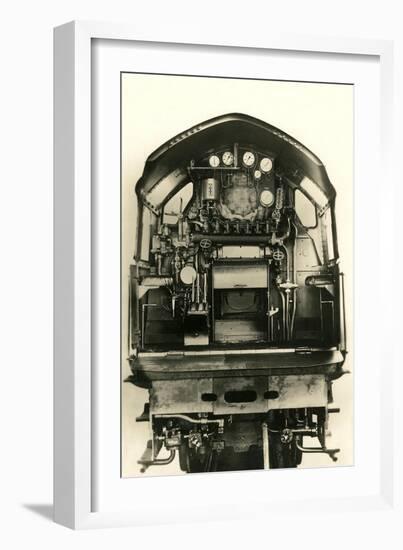 Cutaway View of Train Engine-null-Framed Art Print