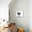 Cute Black And White Kitten With A Mustache-Hannamariah-Mounted Photographic Print displayed on a wall