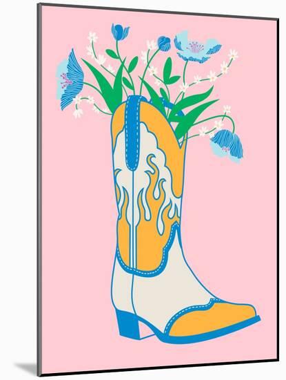 Cute Boots I-Grace Popp-Mounted Art Print