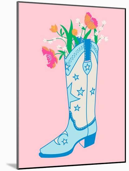 Cute Boots II-Grace Popp-Mounted Art Print