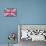 Cute British Flag In Shabby Chic Floral Style-Alisa Foytik-Mounted Art Print displayed on a wall