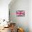Cute British Flag In Shabby Chic Floral Style-Alisa Foytik-Mounted Art Print displayed on a wall
