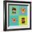 Cute Cartoon Animals-Nestor David Ramos Diaz-Framed Art Print