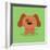 Cute Cartoon Dog-Nestor David Ramos Diaz-Framed Art Print