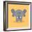 Cute Cartoon Elephant-Nestor David Ramos Diaz-Framed Art Print