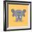 Cute Cartoon Elephant-Nestor David Ramos Diaz-Framed Art Print