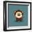 Cute Cartoon Monkey-Nestor David Ramos Diaz-Framed Art Print