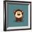 Cute Cartoon Monkey-Nestor David Ramos Diaz-Framed Art Print