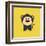 Cute Cartoon Monkey-Nestor David Ramos Diaz-Framed Art Print