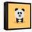 Cute Cartoon Panda-Nestor David Ramos Diaz-Framed Stretched Canvas