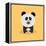 Cute Cartoon Panda-Nestor David Ramos Diaz-Framed Stretched Canvas