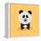 Cute Cartoon Panda-Nestor David Ramos Diaz-Framed Stretched Canvas