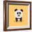 Cute Cartoon Panda-Nestor David Ramos Diaz-Framed Art Print