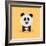 Cute Cartoon Panda-Nestor David Ramos Diaz-Framed Art Print