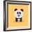 Cute Cartoon Panda-Nestor David Ramos Diaz-Framed Art Print