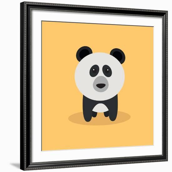 Cute Cartoon Panda-Nestor David Ramos Diaz-Framed Giclee Print