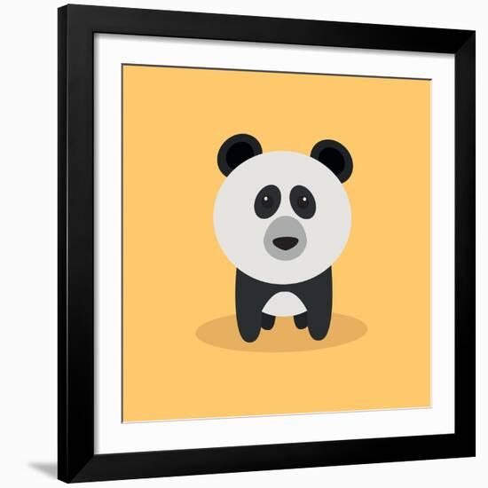 Cute Cartoon Panda-Nestor David Ramos Diaz-Framed Giclee Print