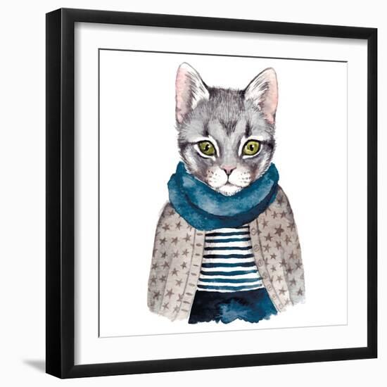 Cute Cat-MariaSemj-Framed Photographic Print