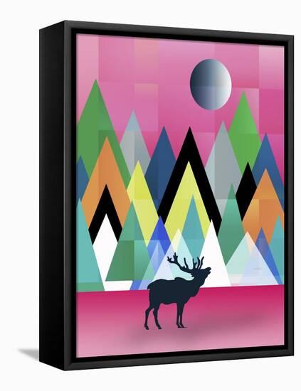 Cute Deer-Mark Ashkenazi-Framed Premier Image Canvas