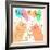 Cute Happy Birthday with Funny Kittens-Baksiabat-Framed Art Print