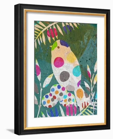 Cute Little Bird With Eggs-Ruth Palmer-Framed Art Print