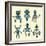 Cute Little Robots Collection - in Vector - Set 1-woodhouse-Framed Art Print